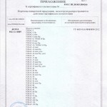 Приложение к сертификату УОСВ "ТОПАС" 